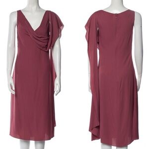 Sies Marian over the shoulder drape midi dress
